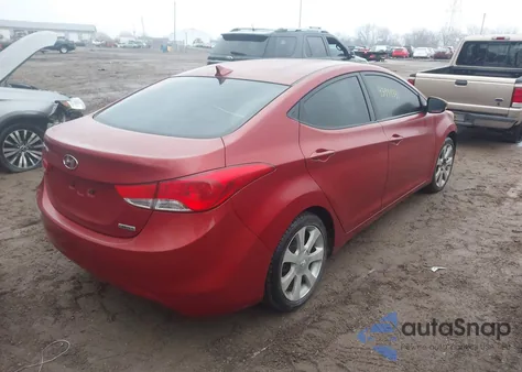 2013 Hyundai Elantra Limited из США, поврежденный, VIN KMHDH4AE1DU511190